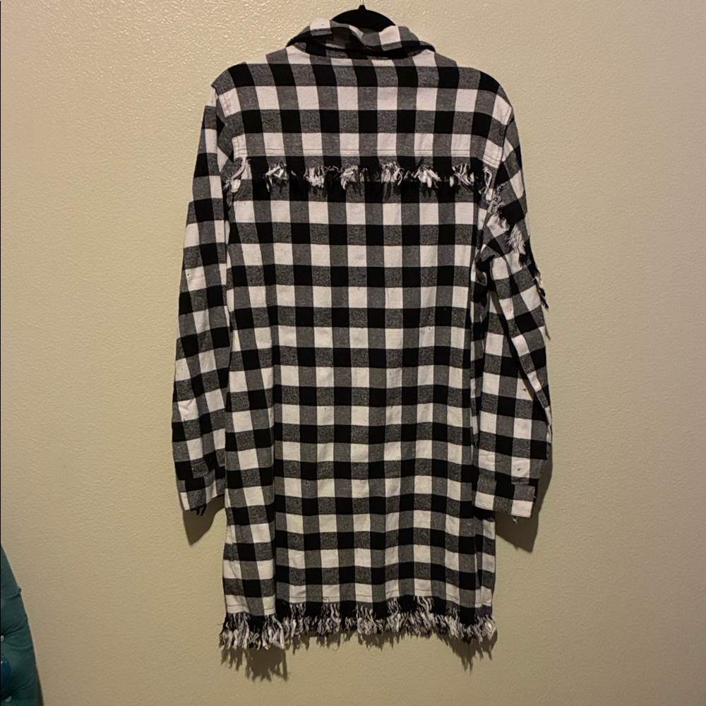 Peach Love California Monochrome Plaid Dress - Picture 5 of 5